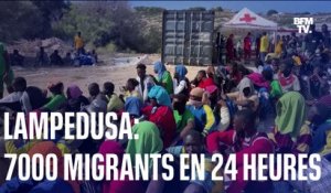 Lampedusa: 7000 migrants en 24 heures