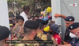 Des milliers de migrants sont arrivés sur l'île de Lampedusa en Italie