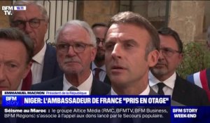 Selon Emmanuel Macron, l'ambassadeur de France au Niger est "pris en otage"