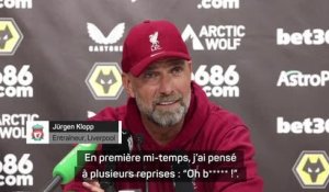 5e j. - Klopp : “En première période, j’ai pensé à plusieurs reprises : “Oh b***** !”