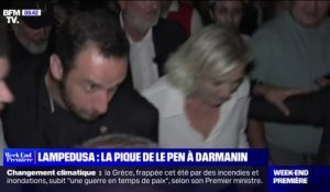 "Il va constater les dégâts de sa politique": la pique de Marine Le Pen à Gérald Darmanin qui va se rendre à Lampedusa