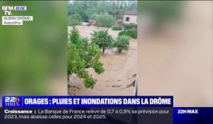 "On pense que ça arrive toujours aux autres, quand ça nous arrive, ça fait bizarre": La Drôme, l'Ardèche et l'Isère balayés par de violents orages qui ont occasionné des crues importantes