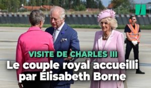 Visite de Charles III en France : le roi et la reine Camilla accueillis à Paris par Élisabeth Borne