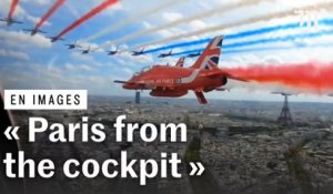 Visite de Charles III : un avion de la Royal Air Force filme son survol de Paris