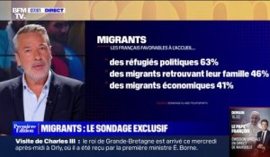 Sondage BFMTV - 65% des Français sont opposés à l'accueil des migrants de Lampedusa, 63% sont favorables à l'accueil des réfugiés politiques