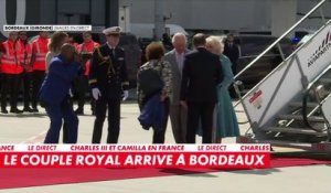 Visite de Charles III en France : le couple royal arrive à Bordeaux