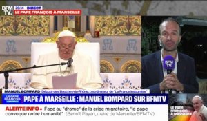 Discours du pape François sur les migrants en Méditerranée: "Ce message du pape est fort et résonne avec nos propres aspirations", affirme Manuel Bompard (LFI)
