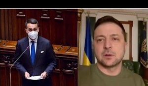 Di Maio incit@ Zelensky: “Nessun passo indietro o Putin inizierà con un altro Paese”