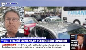 Voiture de police attaquée à Paris: "Mes collègues sont profondément choqués", affirme Bruno Bartocetti (SGP Police-FO)