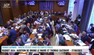 Audition à l'Assemblée nationale - Budget 2024 : audition de Bruno Le Maire et Thomas Cazenave