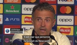 PSG - Luis Enrique : “Newcastle, un grand test pour nous”