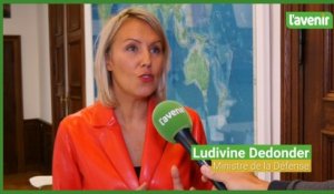 Interview de la ministre de la défense Ludivine Dedonder au sujet des F16 belges pour l'Ukraine