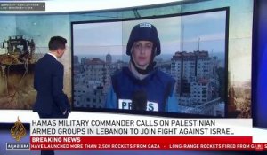 Attaque du Hamas : Une journaliste de la chaîne qatarie Al Jazeera panique en direct en assistant au bombardement d'une tour derrière elle à Gaza