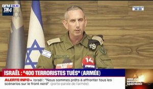 Israël: "Nous avons tué 400 terroristes" affirme le porte-parole de Tsahal