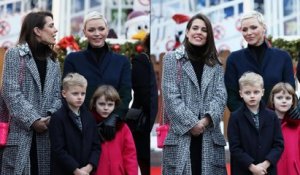 Charlène de Monaco et Charlotte Casiraghi splendide avec leurs enfants pour inaugurer Noël à Monaco