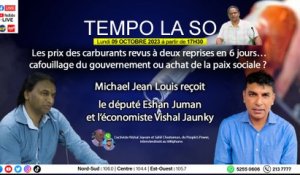 Tempo la so :Michael Jean Louis reçoit le député Eshan Juman et Vishal Jaunky.