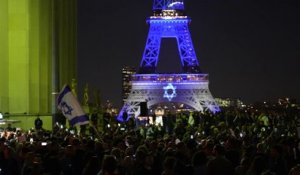 A Paris, des milliers de personnes manifestent en en solidarité avec Israël