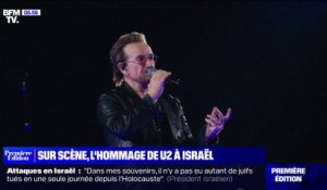 Israël: U2 rend hommage aux victimes sur la scène de Las Vegas
