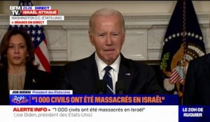Joe Biden: "Nous sommes avec Israël et nous allons nous assurer qu'Israël va pouvoir assurer la protection de ses citoyens"