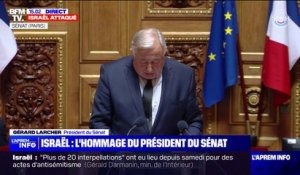 Gérard Larcher sur Israël: "Il y aura un avant et après le 7 octobre 2023, comme le 11 septembre 2001"