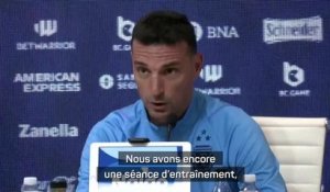 Argentine - Scaloni laisse le doute planer sur une titularisation de Messi