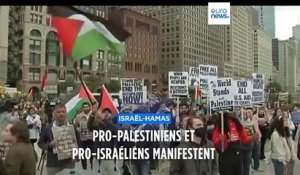 Pro-palestiniens et pro-israéliens manifestent
