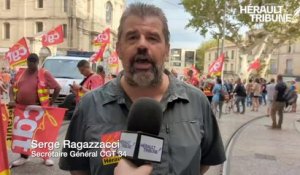 #Grève #13octobre interview Serge Ragazzacci Secrétaire Général CGT Hérault
