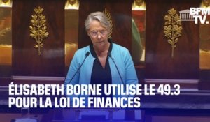 Budget 2024: Élisabeth Borne recourt au 49.3 pour le premier volet du projet de loi de finances