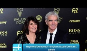 Raymond Domenech remplacé, Estelle Denis est gênée