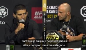 UFC 294 - Makhachev : "Tant que je suis là, Volkanovski ne pourra jamais être champion dans ma catégorie"