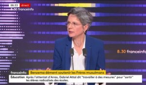 Polémique Darmanin-Benzema : "Le ministre de l'Intérieur n'a rien d'autre à faire que de lire des tweets de Benzema ?", tacle la députée EELV Sandrine Rousseau
