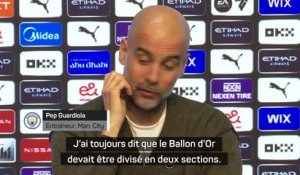 Man. City - Guardiola : "Le Ballon d'Or devait être divisé en deux sections: une pour Messi, et ensuite une autre"