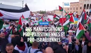 Un autre dimanche de manifestations pro-palestiniennes et pro-israéliennes en Europe