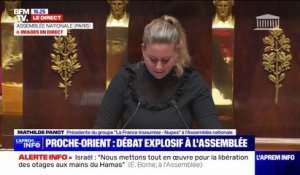 Mathilde Panot sur le conflit israélo-palestinien: "Nous, insoumis, n'auront pas à rougir devant l'Histoire de défendre la position historique de la France"