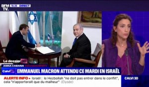 Emmanuel Macron va appeler à la "reprise d'un véritable processus de paix" pour la création d'un État palestinien, impliquant "l'arrêt de la colonisation", lors de sa visite en Israël