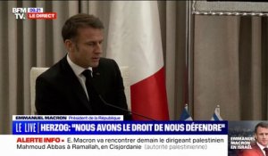 Israël: Emmanuel Macron dénonce une "attaque terroriste atroce"