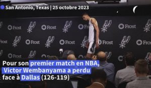 NBA: Wembanyama a "voulu trop bien faire" pour son premier match