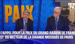 Israël: l'appel pour la paix du grand rabbin de France et du recteur de la Grande mosquée de Paris