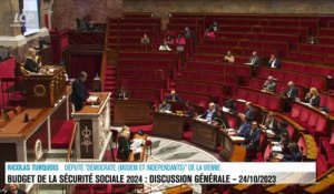 Séance publique à l'Assemblée nationale - Financement de la Sécurité sociale pour 2024 : discussion générale en séance