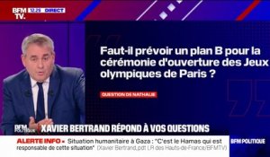 Xavier Bertrand: " Je pense qu'il est important d'avoir un plan B" concernant la sécurité des Jeux olympiques