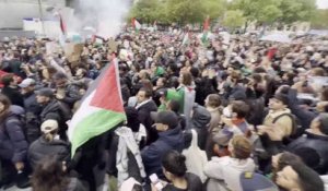 Manifestation pro Palestine à Paris : des milliers de personnes dans les rues malgré l'interdiction