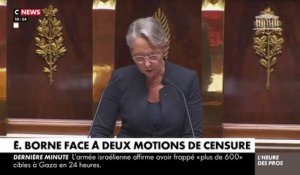 Budget de la Sécu: La Première ministre Elisabeth Borne fait face aujourd'hui à deux nouvelles motions de censure à l'Assemblée nationale