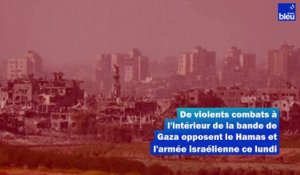 De violents combats à l'intérieur de la bande de Gaza opposent ce lundi des combattants du Hamas à l'armée israélienne