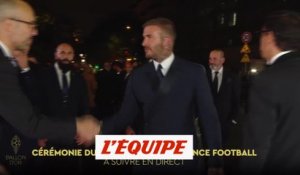 L'arrivée surprise de David Beckham - Foot - Ballon d'Or