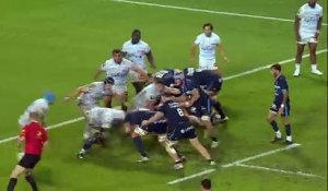 TOP 14 - Essai de Vano KARKADZE (MHR) - Montpellier Hérault Rugby - Racing 92 - Saison 2023-2024