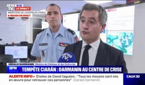 Tempête Ciaran: Gérald Darmanin indique que "3200 sapeurs-pompiers" et "4 hélicoptères" seront mobilisés dans la nuit de mercredi à jeudi