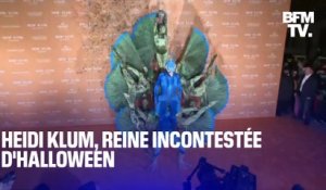 Ver de terre, paon, alien… Chaque année Heidi Klum se transforme pour Halloween