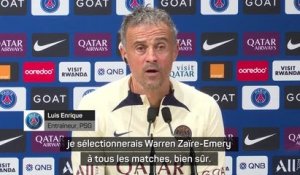 PSG - Enrique : "Si j’étais sélectionneur, je sélectionnerais Zaïre-Emery à tous les matches"