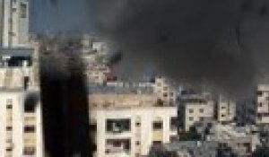 Gaza : Regardez les images du bureau de l'AFP gravement endommagé par une frappe - Un porte-parole de l'armée israélienne indique n'être pas à l'origine de cette explosion