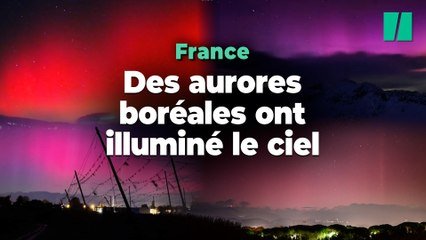 Les images fascinantes des aurores boréales qui ont illuminé le ciel en  France